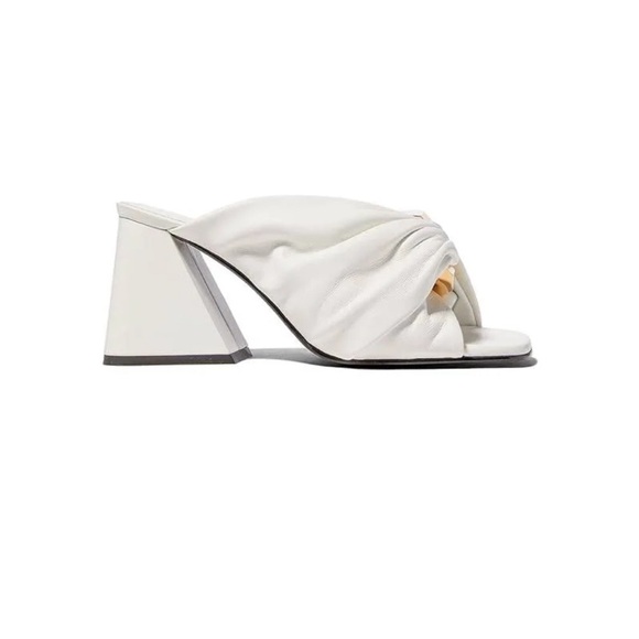 J. W. Anderson Chain Link Heel Mule White Napa Size EU 37.5 US 7.5 M - Picture 9 of 16